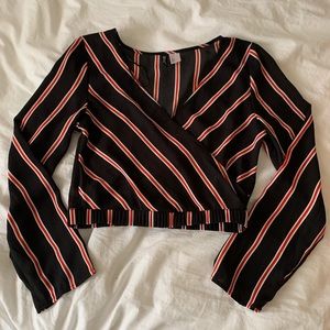 h&m striped top